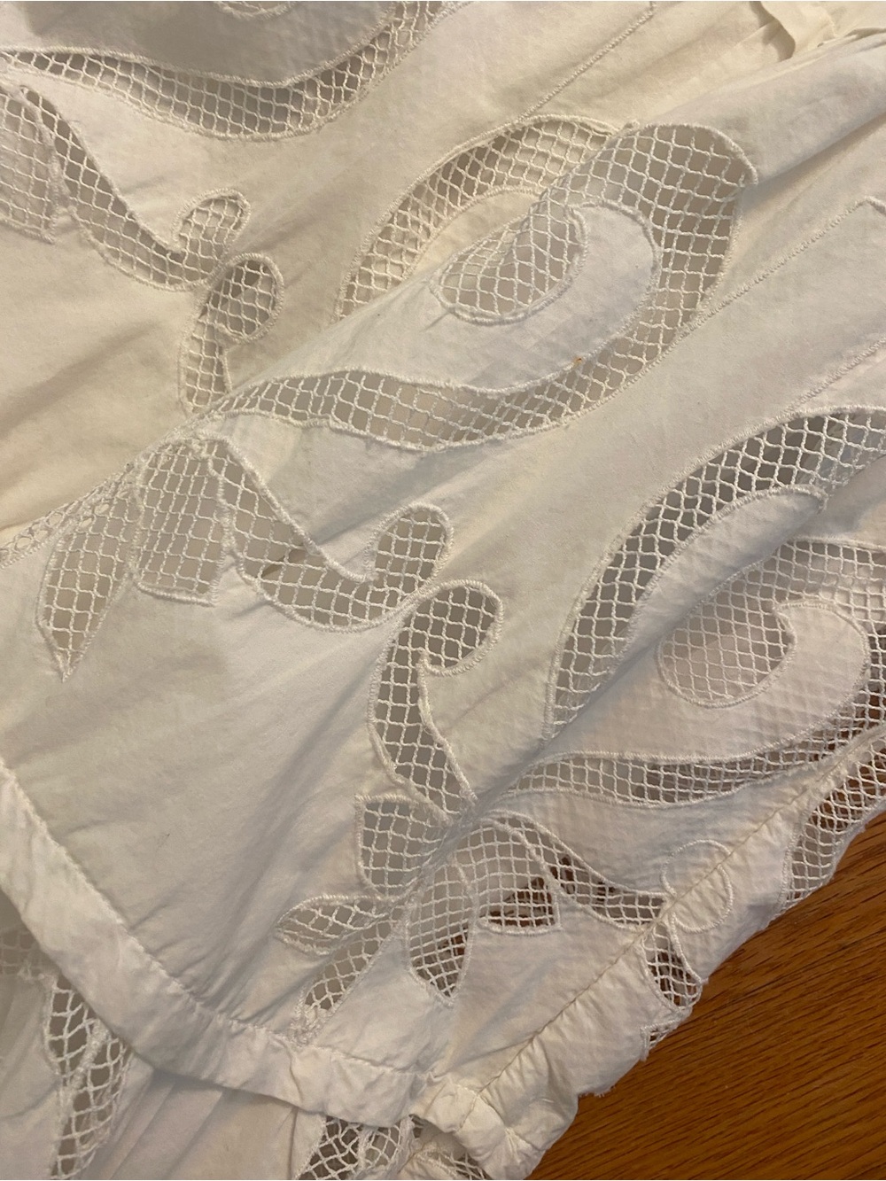Anthropologie White Eyelet Maxi Dress - Picture 3 of 4